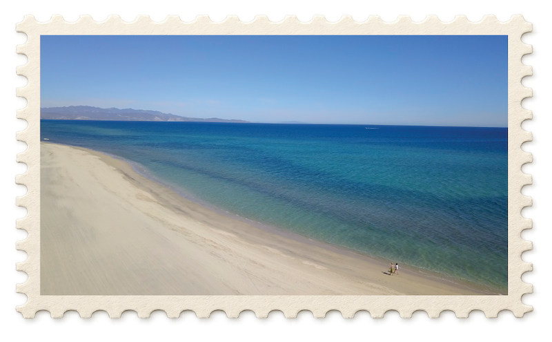 Baja beach coastline